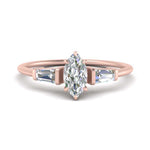 Load image into Gallery viewer, marquise-cut-bar-baguette-3-stone-diamond-engagement-ring-in-FDENS100MQR-NL-RG