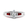 Load image into Gallery viewer, marquise-cut-bar-baguette-3-stone-ruby-engagement-ring-in-white-gold-FDENS100MQRGRUDR-NL-WG