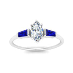 Load image into Gallery viewer, marquise-cut-bar-baguette-3-stone-sapphire-engagement-ring-in-FDENS100MQRGSABL-NL-WG