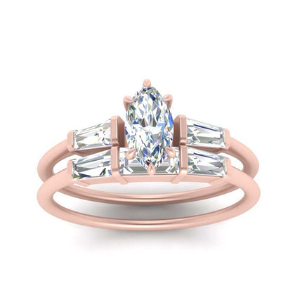 marquise-cut-bar-set-diamond-ring-with-matching-3-baguette-wedding-band-in-rose-gold-FDENS100MQANGLE5-NL-RG