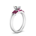 Load image into Gallery viewer, marquise-cut-bar-set-pink-sapphire-ring-with-matching-3-baguette-wedding-band-in-white-gold-FDENS100MQGSADRPIANGLE2-NL-WG