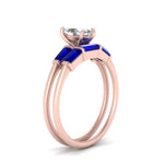Load image into Gallery viewer, marquise-cut-bar-set-sapphire-ring-with-matching-3-baguette-wedding-band-in-rose-gold-FDENS100MQGSABLANGLE2-NL-RG