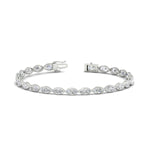Load image into Gallery viewer, marquise-cut-bezel-tennis-bracelet-in-platinum-fdbrc11563-nl-wg