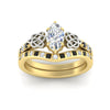 Load image into Gallery viewer, marquise-cut-black-diamond-celtic-two-tone-bridal-matching-set-in-yellow-gold-fdens2255mqgblackangle5-nl-yg-ws4.jpg