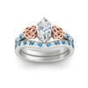 Load image into Gallery viewer, marquise-cut-blue-topaz-channel-band-celtic-bridal-set-in-white-gold-fdens2255mqgicbltoangle5-nl-wg-ws2.jpg
