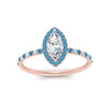 Load image into Gallery viewer, marquise-cut-blue-topaz-halo-petite-engagement-ring-in-rose-gold-FD8523MQRGICBLTOANGLE3-NL-RG
