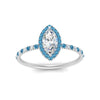 Load image into Gallery viewer, marquise-cut-blue-topaz-halo-petite-engagement-ring-in-white-gold-FD8523MQRGICBLTOANGLE3-NL-WG