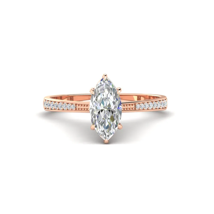 classic-lab-grown-marquise-solitaire-ring-on-pavé-band-in-yellow-gold-FD11145MQR-NL-YG