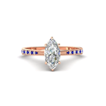 Load image into Gallery viewer, marquise-cut-cathedral-pave-diamond-engagement-ring-with-sapphire-in-rose-gold-FD11145MQRGSABL-NL-RG.png?v