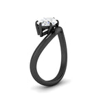 Load image into Gallery viewer, marquise-cut-curve-wave-diamond-solitaire-engement-ring-in-black-gold-fd11566mqr-nl-bg.jpg