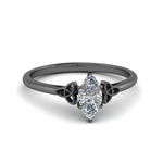 Load image into Gallery viewer, marquise-cut-diamond-celtic-solitaire-ring-in-black-gold-FD8541MQR-NL-BG?v=1758624151