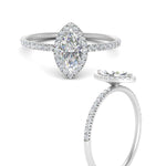 Load image into Gallery viewer, marquise-cut-diamond-halo-petite-engagement-ring-in-white-gold-FD8523MQRANGLE3-NL-WG