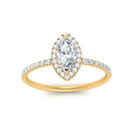 Load image into Gallery viewer, marquise-cut-diamond-halo-petite-engagement-ring-in-yellow-gold-FD8523MQRANGLE3-NL-YG