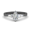 Load image into Gallery viewer, marquise-cut-diamond-ring-with-tapered-baguettes-in-FD10590MQRANGLE3-NL-BG