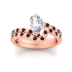 Load image into Gallery viewer, marquise-cut-diamond-wedding-ring-set-with-ruby-in-FDENS3007MQGRUDR-NL-RG