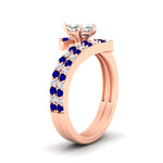 Load image into Gallery viewer, marquise-cut-diamond-wedding-ring-set-with-sapphire-in-FDENS3007MQGSABL-NL-RG