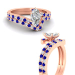 Load image into Gallery viewer, marquise-cut-diamond-wedding-ring-set-with-sapphire-in-FDENS3007MQGSABL-NL-RG