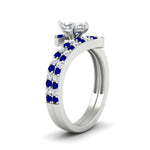 Load image into Gallery viewer, marquise-cut-diamond-wedding-ring-set-with-sapphire-in-FDENS3007MQGSABL-NL-WG