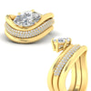 Load image into Gallery viewer, marquise-cut-dual-bands-with-wave-solitaire-ring-in-yellow-gold-fdens11566mq-nl-yg-w3.jpg