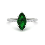 Load image into Gallery viewer, marquise-cut-emerald-hidden-halo-engagement-ring-in-white-gold-FD9788MQRGEMGR-NL-WG.jpg