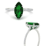 Load image into Gallery viewer, marquise-cut-emerald-hidden-halo-engagement-ring-in-white-gold-FD9788MQRGEMGR-NL-WG.jpg