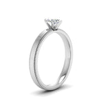Load image into Gallery viewer, Single Stone Marquise Cut Milgrain Engagement Ring