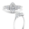 Load image into Gallery viewer, marquise-cut-halo-cluster-accent-diamond-engagement-ring-in-platinum-FD10512MQRANGLE3-NL-WG.jpg?v=1770117258