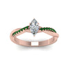 Load image into Gallery viewer, marquise-cut-infinity-twist-diamond-engagement-ring-with-emerald-in-14K-rose-gold-FD8253MQRGEMGR-NL-RG