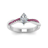 Load image into Gallery viewer, marquise-cut-infinity-twist-diamond-engagement-ring-with-pink-sapphire-in-14K-white-gold-FD8253MQRGSADRPI-NL-WG