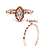 Load image into Gallery viewer, marquise-cut-orange-sapphire-halo-petite-engagement-ring-in-rose-gold-FD8523MQRGSAORANGLE3-NL-RG