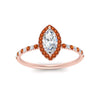 Load image into Gallery viewer, marquise-cut-orange-sapphire-halo-petite-engagement-ring-in-rose-gold-FD8523MQRGSAORANGLE3-NL-RG