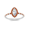 Load image into Gallery viewer, marquise-cut-orange-sapphire-halo-petite-engagement-ring-in-white-gold-FD8523MQRGSAORANGLE3-NL-WG