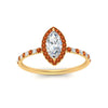 Load image into Gallery viewer, marquise-cut-orange-sapphire-halo-petite-engagement-ring-in-yellow-gold-FD8523MQRGSAORANGLE3-NL-YG