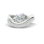Load image into Gallery viewer, marquise-cut-pave-band-with-wave-solitaire-ring-in-white-gold-fdens11566mq-nl-wg-w1.jpg
