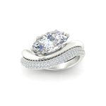 Load image into Gallery viewer, marquise-cut-pave-band-with-wave-solitaire-ring-in-white-gold-fdens11566mq-nl-wg-w1.jpg