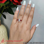 Load image into Gallery viewer, marquise-cut-pear-3-stone-cathedral-ring-with-ruby-in-14k-yellow-gold-fdenr9210-9