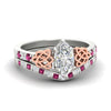 Load image into Gallery viewer, marquise-cut-pink-sapphire-celtic-two-tone-bridal-matching-set-in-white-gold-fdens2255mqgsadrpisleep-nl-wg-ws4.jpg