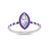 Load image into Gallery viewer, marquise-cut-purple-topaz-halo-petite-engagement-ring-in-white-gold-FD8523MQRGVITOANGLE3-NL-WG