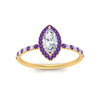 Load image into Gallery viewer, marquise-cut-purple-topaz-halo-petite-engagement-ring-in-yellow-gold-FD8523MQRGVITOANGLE3-NL-YG