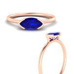 Load image into Gallery viewer, marquise-cut-sapphire-solitaire-ring-in-rose-gold-fdenr11664mqgsablangle3-nl-rg