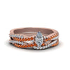 Load image into Gallery viewer, marquise-cut-simple-diamond-twisted-vine-bridal-ring-sets-with-orange-sapphire-in-18K-rose-gold-FD8233MQGSAOR-NL-RG