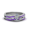 Load image into Gallery viewer, marquise-cut-simple-diamond-twisted-vine-bridal-ring-sets-with-violac-topaz-in-18K-white-gold-FD8233MQGVITO-NL-WG