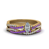 Load image into Gallery viewer, marquise-cut-simple-diamond-twisted-vine-bridal-ring-sets-with-violac-topaz-in-18K-yellow-gold-FD8233MQGVITO-NL-YG