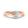 Load image into Gallery viewer, Marquise Cut Twisted Shank Solitaire Engagement Ring