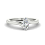 Load image into Gallery viewer, Marquise Cut Twisted Shank Solitaire Engagement Ring