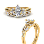 Load image into Gallery viewer, marquise-cut-twisted-vine-luxury-diamond-bridal-ring-set-in-yellow-gold-FDENR3211MQANGLE3-NL-YG