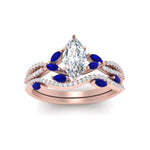 Load image into Gallery viewer, marquise-cut-twisted-vine-luxury-sapphire-bridal-ring-set-in-rose-gold-FDENR3211MQGSABLANGLE3-NL-RG