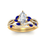 Load image into Gallery viewer, marquise-cut-twisted-vine-luxury-sapphire-bridal-ring-set-in-yellow-gold-FDENR3211MQGSABLANGLE3-NL-YG