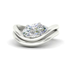 Load image into Gallery viewer, marquise-cut-wave-solitaire-wedding-band-set-in-white-gold-fdens11566mq-nl-wg-w2.jpg