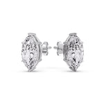 Load image into Gallery viewer, Marquise Diamond 6 Prong Stud Earrings Half Carat